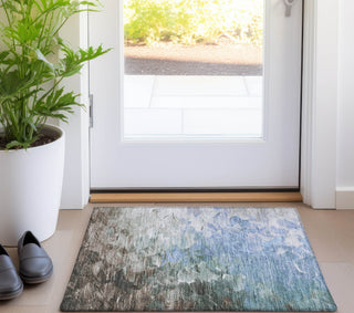 Piper Looms Chantille Abstract ACN1674 Denim Machine Washable Area Rug Scatter Lifestyle Image Feature