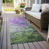 Piper Looms Chantille Abstract ACN1674 Purple Machine Washable Area Rug Runner Outdoor Lifestyle Image Feature
