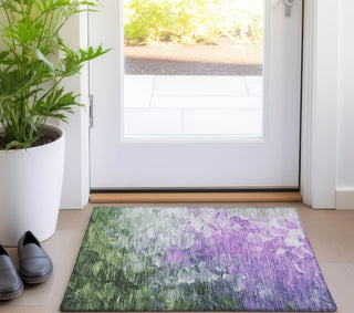 Piper Looms Chantille Abstract ACN1674 Purple Machine Washable Area Rug Scatter Lifestyle Image Feature