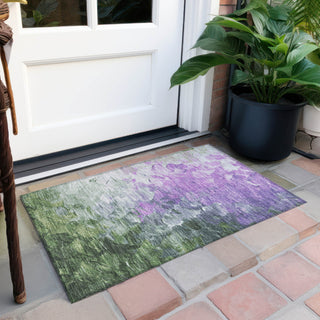 Piper Looms Chantille Abstract ACN1674 Purple Machine Washable Area Rug Scatter Outdoor Lifestyle Image Feature