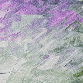 Piper Looms Chantille Abstract ACN1674 Purple Machine Washable Area Rug Swatch Image