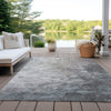 Piper Looms Chantille Abstract ACN1674 Taupe Machine Washable Area Rug Outdoor Lifestyle Image Feature