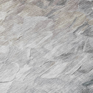 Piper Looms Chantille Abstract ACN1674 Taupe Machine Washable Area Rug Swatch Image