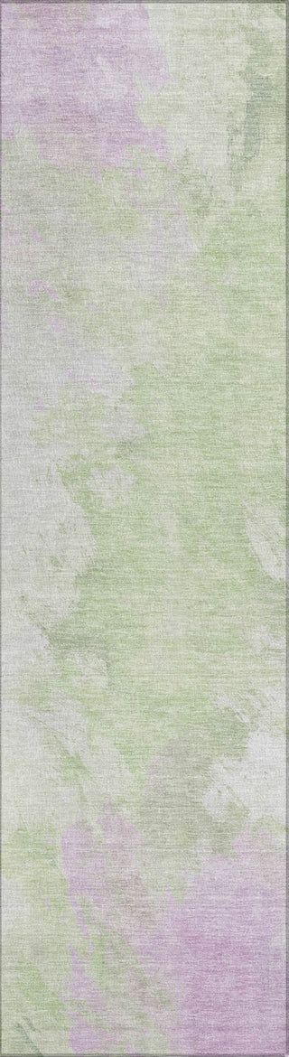 Piper Looms Chantille Abstract ACN1675 Aloe Machine Washable Area Rug Runner Main Image