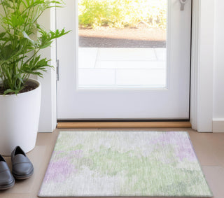 Piper Looms Chantille Abstract ACN1675 Aloe Machine Washable Area Rug Scatter Lifestyle Image Feature