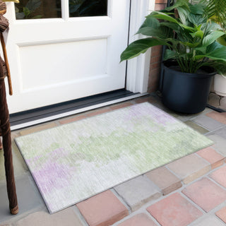 Piper Looms Chantille Abstract ACN1675 Aloe Machine Washable Area Rug Scatter Outdoor Lifestyle Image Feature
