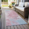 Piper Looms Chantille Abstract ACN1675 Blush Machine Washable Area Rug Runner Outdoor Lifestyle Image Feature