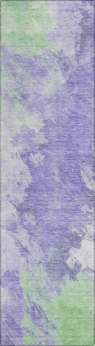 Piper Looms Chantille Abstract ACN1675 Lavender Machine Washable Area Rug Runner Main Image