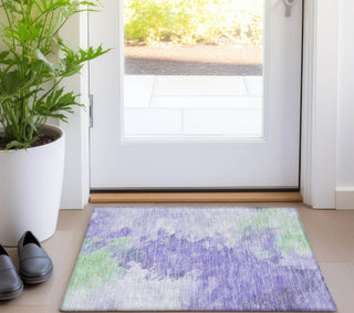 Piper Looms Chantille Abstract ACN1675 Lavender Machine Washable Area Rug Scatter Lifestyle Image Feature