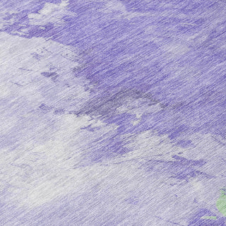 Piper Looms Chantille Abstract ACN1675 Lavender Machine Washable Area Rug Swatch Image