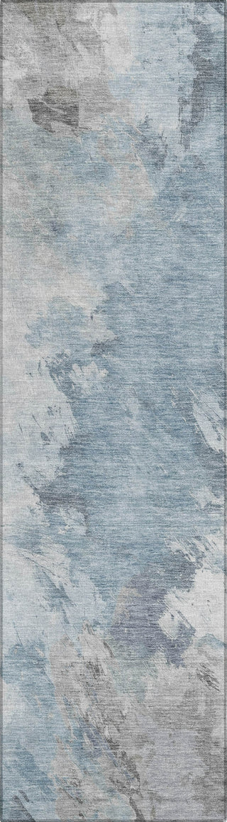 Piper Looms Chantille Abstract ACN1675 Sky Machine Washable Area Rug Runner Main Image