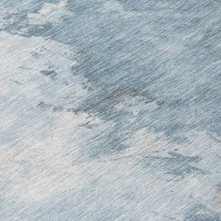 Piper Looms Chantille Abstract ACN1675 Sky Machine Washable Area Rug Swatch Image