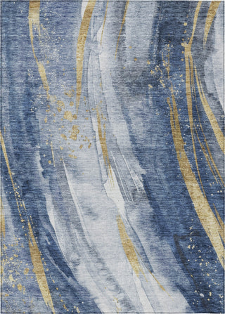 Piper Looms Chantille Swirls ACN1676 Blue Machine Washable Area Rug main image