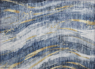 Piper Looms Chantille Swirls ACN1676 Blue Machine Washable Area Rug Scatter Main Image