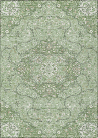 Piper Looms Chantille Medallion ACN1677 Aloe Machine Washable Area Rug main image