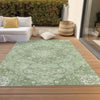 Piper Looms Chantille Medallion ACN1677 Aloe Machine Washable Area Rug Outdoor Lifestyle Image Feature