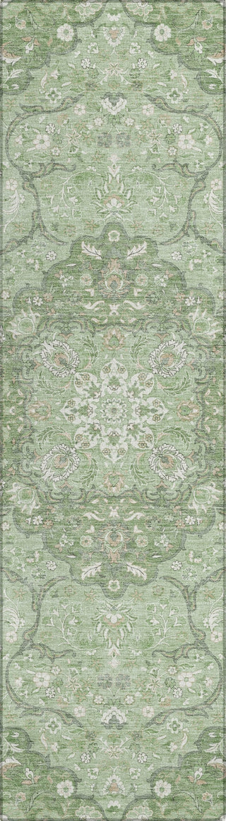 Piper Looms Chantille Medallion ACN1677 Aloe Machine Washable Area Rug Runner Main Image