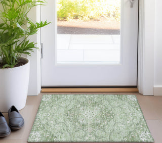 Piper Looms Chantille Medallion ACN1677 Aloe Machine Washable Area Rug Scatter Lifestyle Image Feature