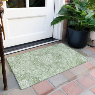 Piper Looms Chantille Medallion ACN1677 Aloe Machine Washable Area Rug Scatter Outdoor Lifestyle Image Feature