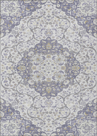 Piper Looms Chantille Medallion ACN1677 Lavender Machine Washable Area Rug main image