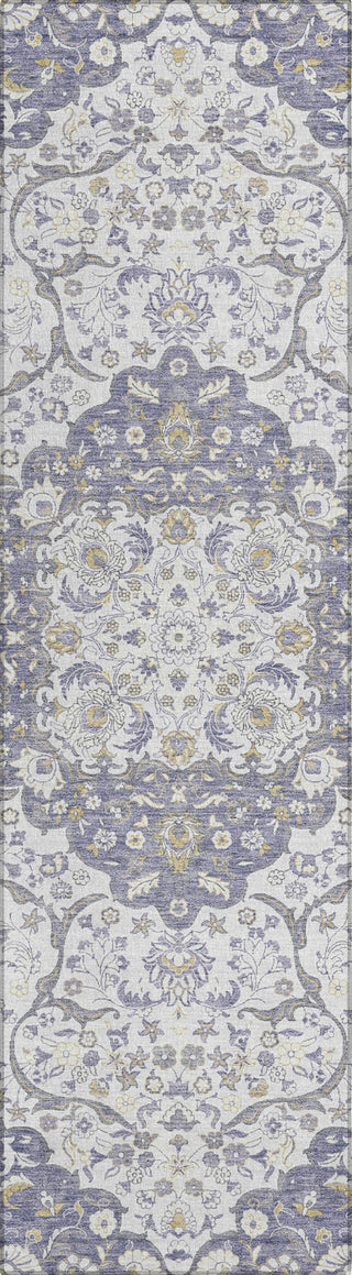 Piper Looms Chantille Medallion ACN1677 Lavender Machine Washable Area Rug Runner Main Image