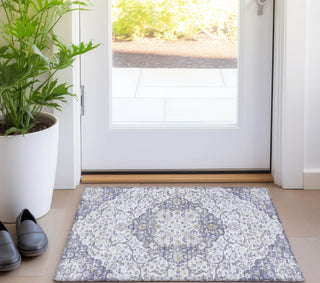 Piper Looms Chantille Medallion ACN1677 Lavender Machine Washable Area Rug Scatter Lifestyle Image Feature