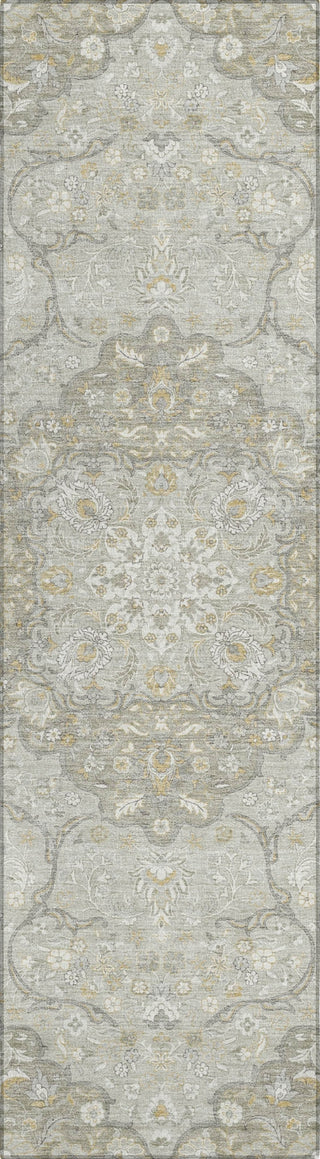 Piper Looms Chantille Medallion ACN1677 Taupe Machine Washable Area Rug Runner Main Image