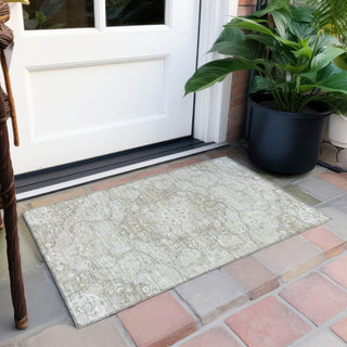 Piper Looms Chantille Medallion ACN1677 Taupe Machine Washable Area Rug Scatter Outdoor Lifestyle Image Feature