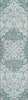 Piper Looms Chantille Medallion ACN1677 Teal Machine Washable Area Rug Runner Main Image
