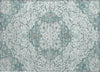 Piper Looms Chantille Medallion ACN1677 Teal Machine Washable Area Rug Scatter Main Image