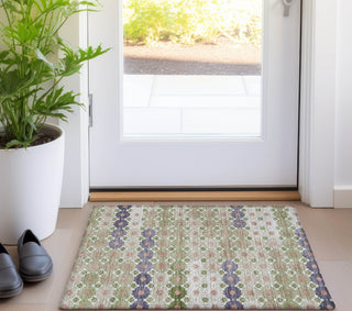 Piper Looms Chantille Geometric ACN1678 Aloe Machine Washable Area Rug Scatter Lifestyle Image Feature