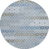Piper Looms Chantille Geometric ACN1678 Denim Machine Washable Area Rug Round Main Image
