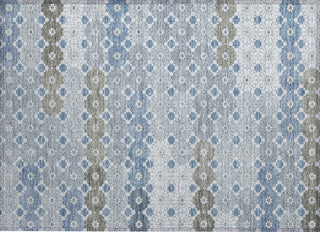 Piper Looms Chantille Geometric ACN1678 Denim Machine Washable Area Rug Scatter Main Image