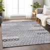 Piper Looms Chantille Geometric ACN1678 Lavender Machine Washable Area Rug Lifestyle Image Feature