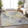 Piper Looms Chantille Abstract ACN1679 Gold Machine Washable Area Rug Lifestyle Image Feature