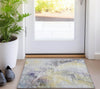 Piper Looms Chantille Abstract ACN1679 Gold Machine Washable Area Rug Scatter Lifestyle Image Feature