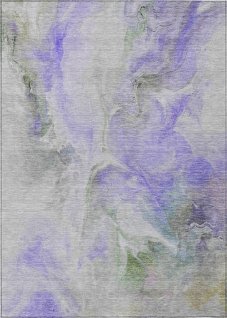 Piper Looms Chantille Abstract ACN1679 Lavender Machine Washable Area Rug main image