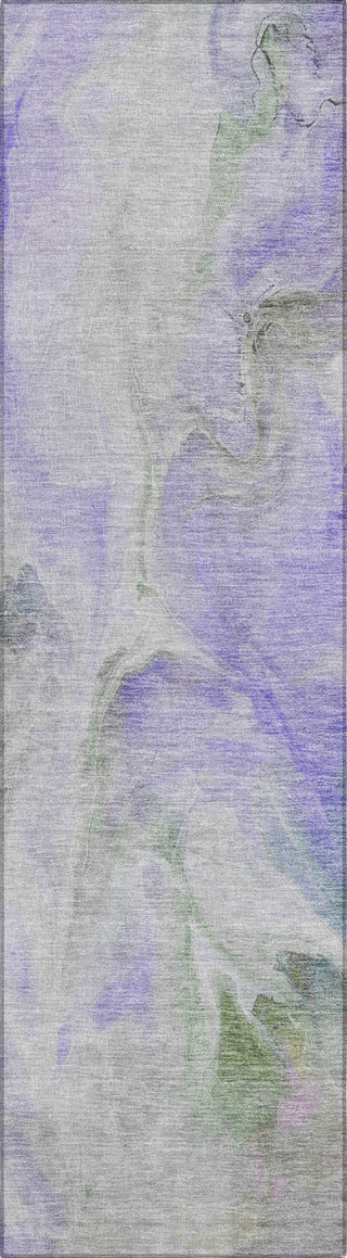 Piper Looms Chantille Abstract ACN1679 Lavender Machine Washable Area Rug Runner Main Image