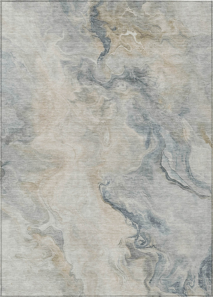 Piper Looms Chantille Abstract ACN1680 Beige Machine Washable Area Rug main image