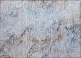 Piper Looms Chantille Abstract ACN1680 Blue Machine Washable Area Rug Scatter Main Image