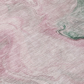 Piper Looms Chantille Abstract ACN1680 Blush Machine Washable Area Rug Swatch Image