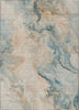 Piper Looms Chantille Abstract ACN1680 Teal Machine Washable Area Rug main image