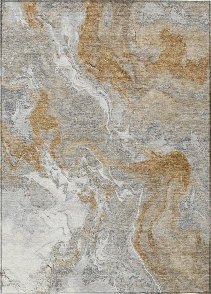 Piper Looms Chantille Abstract ACN1682 Graphite Machine Washable Area Rug main image