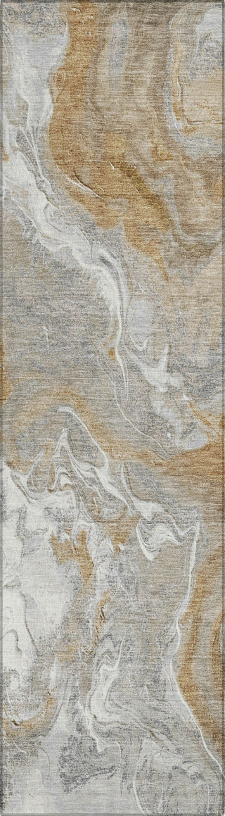 Piper Looms Chantille Abstract ACN1682 Graphite Machine Washable Area Rug Runner Main Image