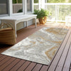 Piper Looms Chantille Abstract ACN1682 Graphite Machine Washable Area Rug Runner Outdoor Lifestyle Image Feature