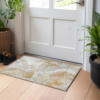 Piper Looms Chantille Abstract ACN1682 Graphite Machine Washable Area Rug Scatter Lifestyle Image Feature