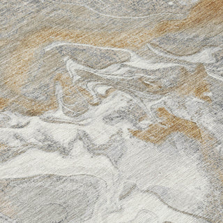 Piper Looms Chantille Abstract ACN1682 Graphite Machine Washable Area Rug Swatch Image