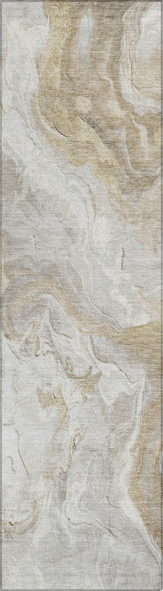 Piper Looms Chantille Abstract ACN1682 Ivory Machine Washable Area Rug Runner Main Image