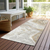 Piper Looms Chantille Abstract ACN1682 Ivory Machine Washable Area Rug Runner Outdoor Lifestyle Image Feature