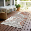 Piper Looms Chantille Abstract ACN1682 Salmon Machine Washable Area Rug Runner Outdoor Lifestyle Image Feature